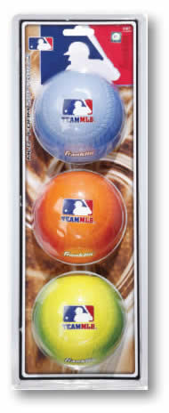 MLB Soft PU  Foam Softballs  3Pk