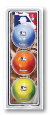 MLB Soft PU  Foam Baseballs  3Pk